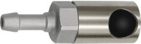 Riegler Druckknopf-Sicherheitskupplung NW 6, ISO 6150 C, ES, Tülle LW 10 aus Edelstahl in Silber - Bild 1