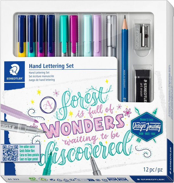 STAEDTLER Handlettering-Set mit Brush-Pens in Multicolor - Bild 1