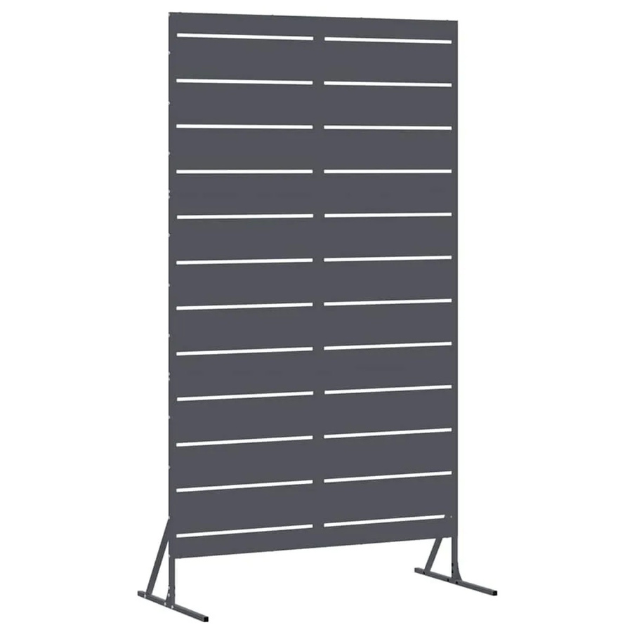vidaXL Sichtschutz Paravent aus Stahl in Anthrazit, B/T/H: 100 x 50 x 180 cm - Bild 2