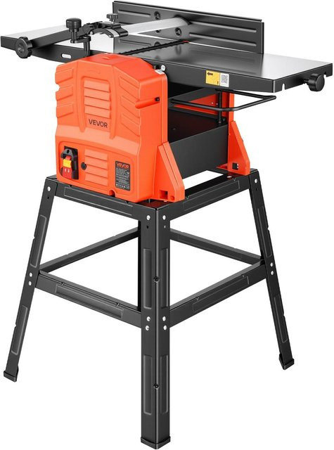 Buying Solutions MB Tischhobel und Tischabrichtmaschine Kombigerät mit Ständer, 254 mm, 2,4 PS, 8000 U/min, orange, Gussaluminiumtisch, 0-3 mm - Bild 1