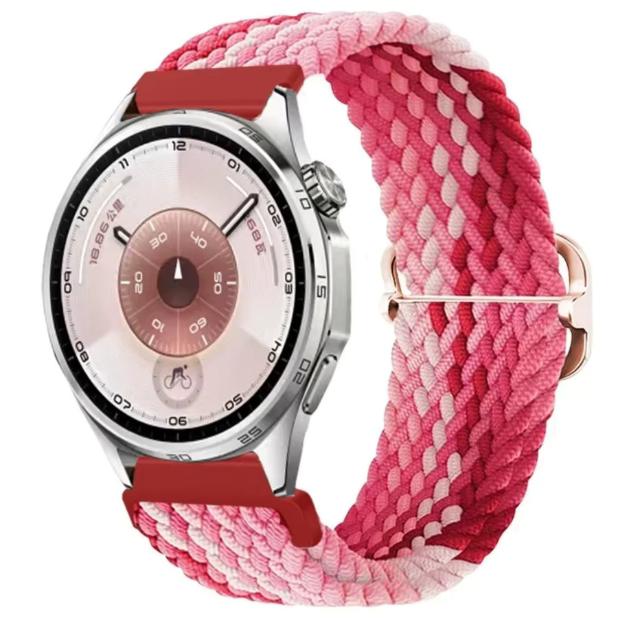 Huawei Uhrenarmband Nylon, geflochten, Bunt, Unisex, 20/22 mm - Bild 3