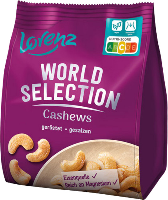 Lorenz World Selection Cashews geröstet/gesalzen 270 g - Bild 1