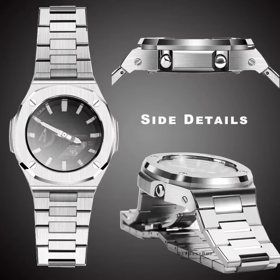 FancyWrist Uhrenarmband Mod Kit, Edelstahl, Silber - Bild 4