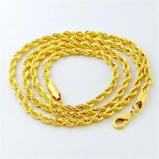 Wucifang Jewelry Halskette, Gold, 60cm, Unisex - Bild 1