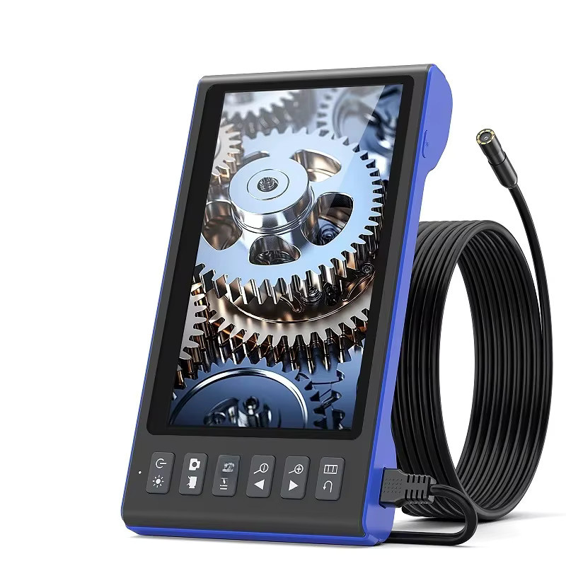 ILIHOME Industrie-Endoskop mit 7 Zoll IPS-Bildschirm, HD1080P Autofokus Kamera, wasserdicht mit LED und USB-Anschluss, Farbe: Blau - Bild 6