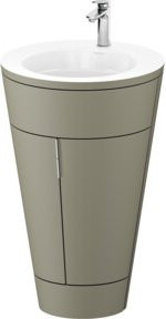 Duravit Waschtischunterschrank Starck 1 c-bonded Set in Weiß mit Innenbeleuchtung, B/T/H: 56 x 86,4 x 60,5 cm - Bild 1