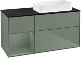 V&B Waschtischunterschrank Finion mit Wandbeleuchtung, Breite: 120 cm, Tiefe: 60 cm, Lackiert - Bild 1