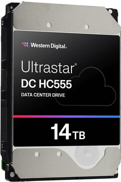 Western Digital Ultrastar DC HC555 HDD Festplatte 14TB SATA 6Gb/s 7200 rpm 3,5 Zoll Silber - Bild 1