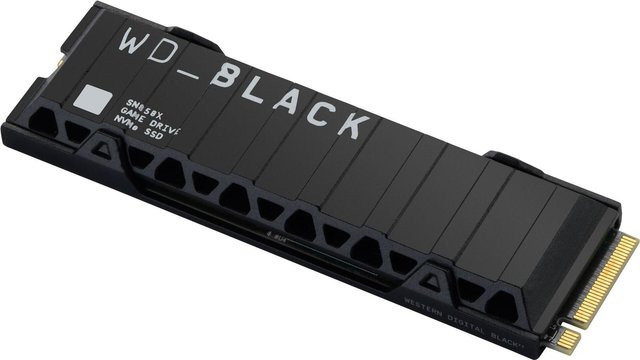 Western Digital WD_BLACK SN850X NVMe M.2 SSD mit Heatsink, 1 TB, Schwarz - Bild 1