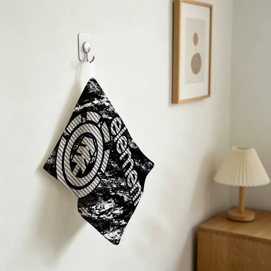 E-Element Küchentuch Skateboard Logo in Schwarz aus Polyester-Baumwolle mit Aufhängeschlaufe, Breite: 30,0 cm, Höhe: 25,0 cm - Bild 1