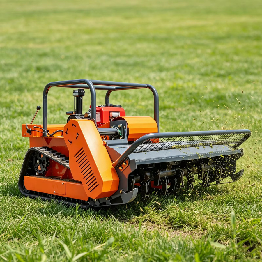 MMS Landwirtschaftlicher Schlegelmäher MMS Diesel-Strohzerkleinerer mit Fernsteuerung in Orange - Bild 2
