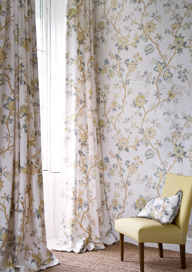 Lewis & Wood Tapete Indienne Quince in Multicolour mit floralem Botanical-Design - Bild 1