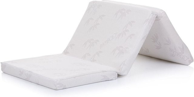 Chipolino Babybettmatratze Faltmatratze aus Bambus mit waschbarem Bezug, weiß, B/T/H: 120 x 60 x 6 cm - Bild 1