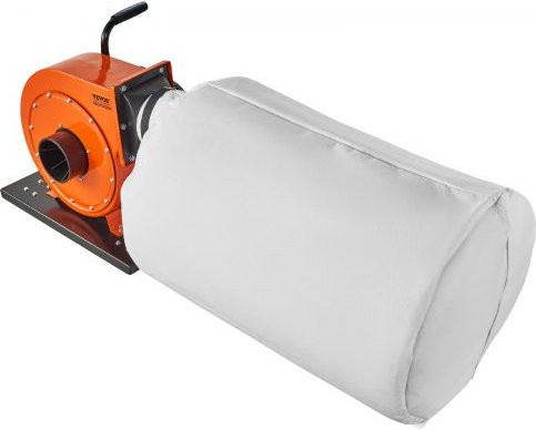 VEVOR Mobiler Staubsammler mit 1 PS, 781,54 m³/h Luftstrom, 80 Liter Staubsammelbeutel und 2,5 Mikron Beutelfiltration in Orange - Bild 1