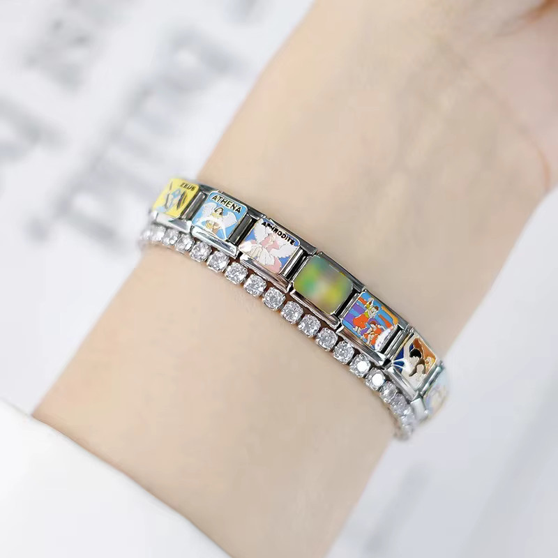 Hapiship Armband Edelstahl, Perle, Silber, Damen - Bild 2