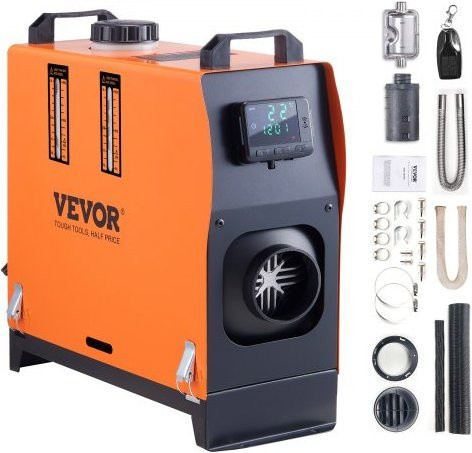 VEVOR Diesel-Standheizung All-in-one 12V 5-8KW mit LCD-Display und Fernbedienung in Orange - Bild 1
