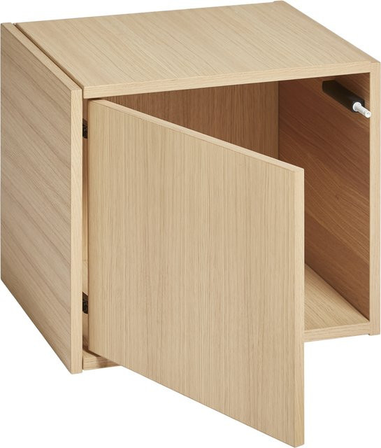 Woud Bricks Cube Wandregal aus Holz in Beige mit mattem Finish - Bild 1
