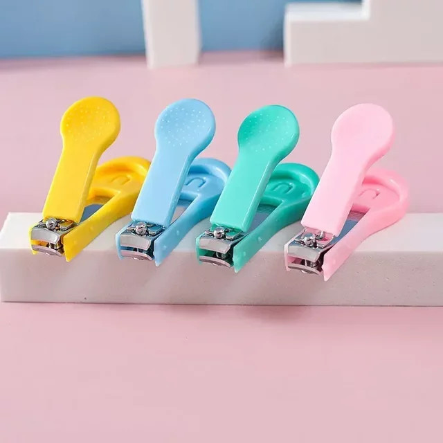 vvocci Nagelknipser für Neugeborene, Edelstahl, Pink, Glänzend - Bild 1