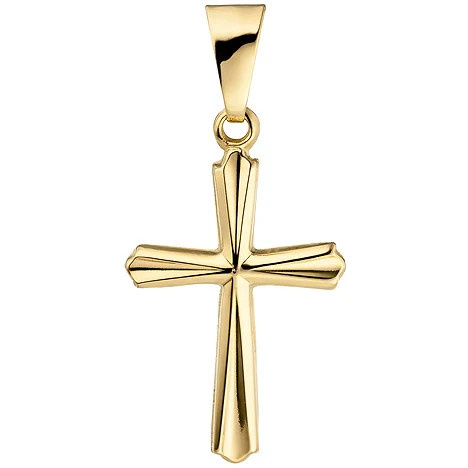 Colfem Anhänger Kreuz, 375 Gelbgold, Unisex - Bild 1