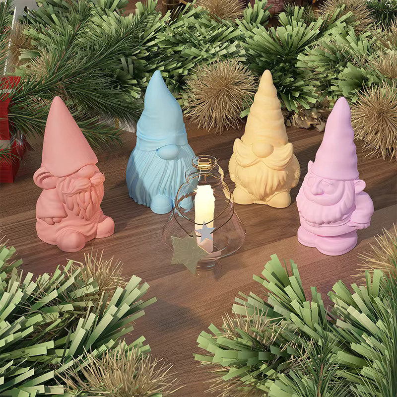 3D-Silikonform Weihnachtsmann Zwerg für Duftkerzen, Seife, Gips und Kunstharz zur Weihnachtsdekoration - Bild 2