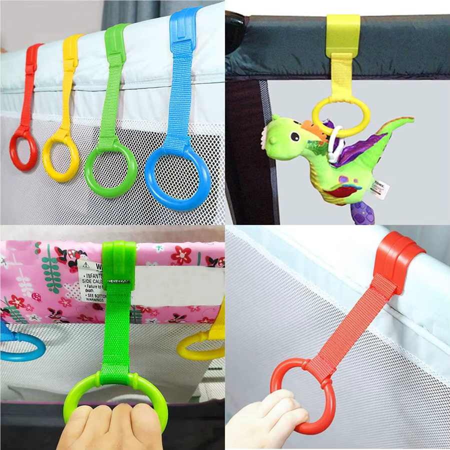 BoFaCarry 4-teiliges Set Baby-Handzugringe in Multicolor für Kinderbetten und Laufgitter zum Balance-Training - Bild 3