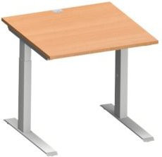 Schäfer Shop Genius Schreibtisch MODENA FLEX höhenverstellbar Buche/weißalu B/T: 80 x 80 cm - Bild 1
