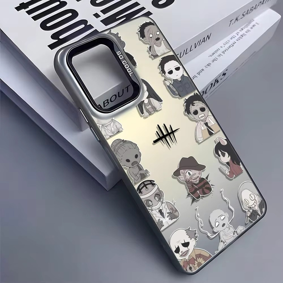 Silberne Silikon Handyhülle im Dead By Daylight Design für Samsung Galaxy S25 Edge S24 S23 S22 S21 S20 Ultra - Bild 4