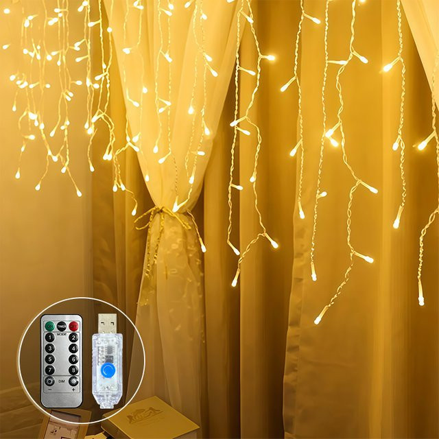 OKAL RED EAST USB LED Eisbar-Lichterkette in Mehrfarbig RGB mit 8 Modi und Tastensteuerung für die Weihnachtsdekoration an Fenster und Wand - Bild 1