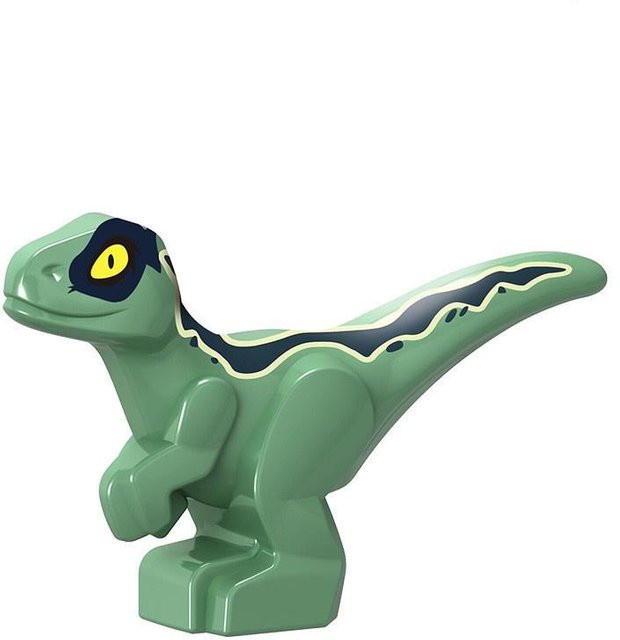 TOY LION Mini Baby Dinosaurier Bausteine, 10-teiliges Set, Grün, ab 6 Jahren - Bild 1