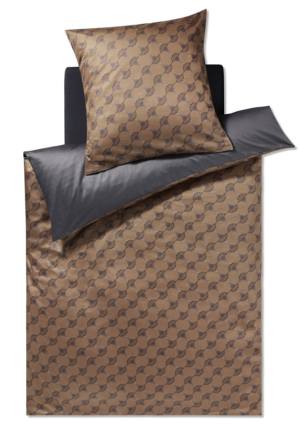 JOOP! Bettwäsche Cornflower Double 4083 Mako-Satin Baumwolle Floral Braun B/H: 200 x 220 cm - Bild 1
