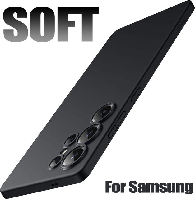 Stoßfeste Silikon-TPU-Hülle von bolimei in Schwarz für Samsung Galaxy S8 S9 S10 Plus S20 S21 S23 FE S24 S25 Ultra Edge S10E - Bild 1