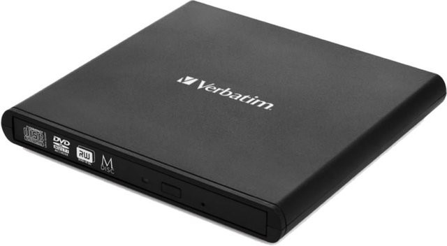 Verbatim Externer Mobile DVD-Brenner USB 2.0 Light Version in Schwarz - Bild 1