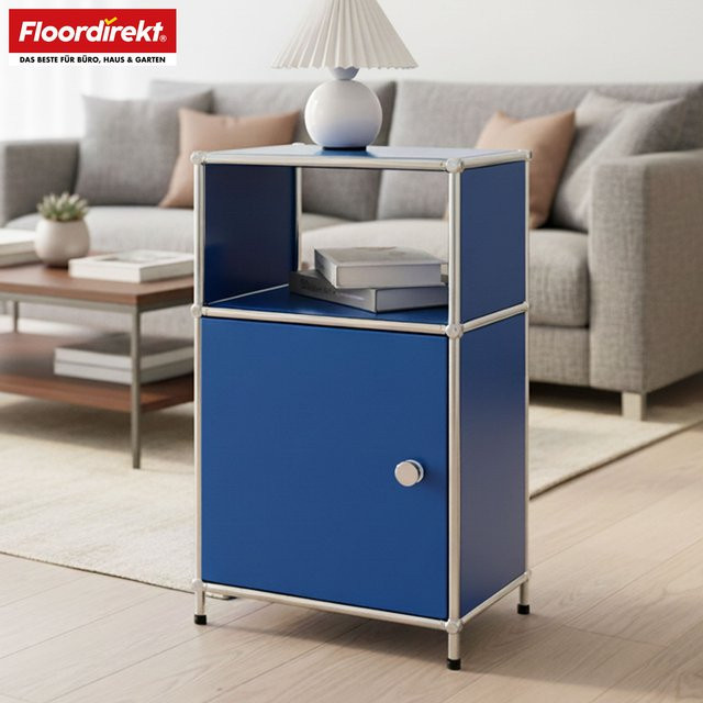 Floordirekt Metallregal Concept Epure MK 040 Standregal mit Tür in Blau - Bild 1