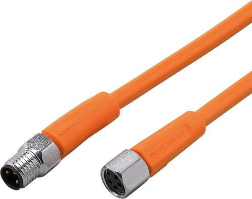 ifm electronic EVT204 Verbindungsleitung mit Stecker und Buchse, gerade, orange, Länge: 5 m - Bild 1