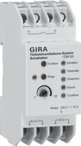 Gira Schaltaktor für Türkommunikation in Weiß REG 128900 - Bild 1