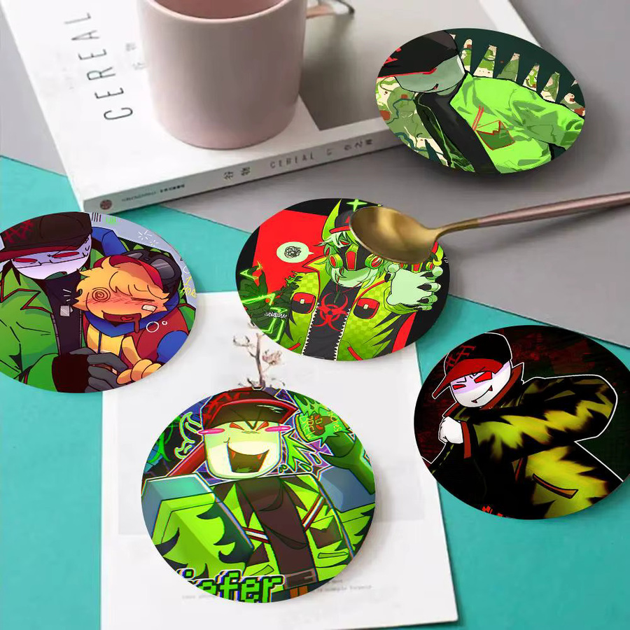 Holzuntersetzer FUN Tales Griefer Anime Design in Multicolour für Tisch und Schreibtisch - Bild 2
