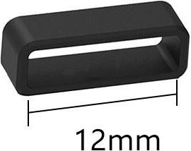 OutJoy Uhrenarmband Ersatz, Silikon, Schwarz, Herren - Bild 1