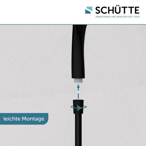 Schütte Handbrause Capri Schwarz Matt mit Anti-Limescale-Funktion und verschiedenen Strahlarten - Bild 4