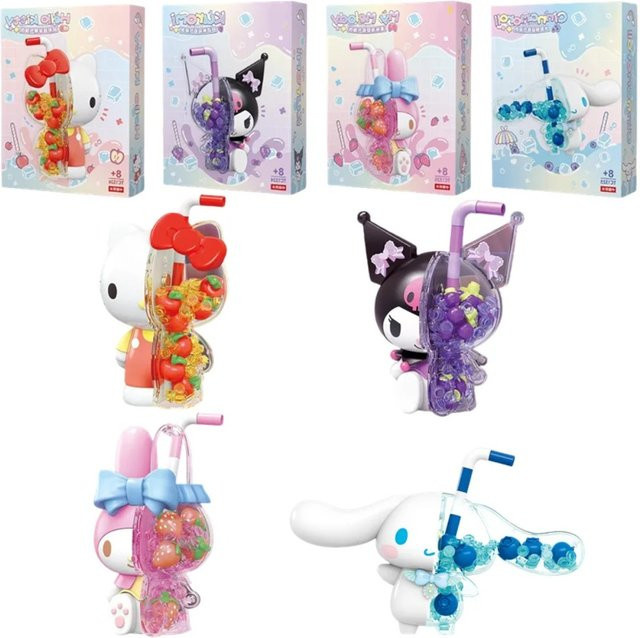Sanrio Hello Kitty Cinnamoroll Kuromi My Melody Figurenmodell, Puzzle-Spielzeug, ab 8 Jahren - Bild 1