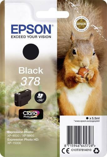 Epson Druckerpatrone T3781 Original Schwarz C13T37814010 - Bild 1
