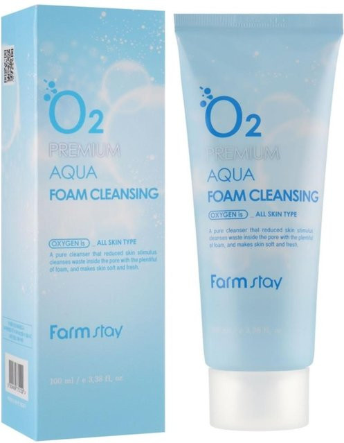Farm Stay O2 Premium Aqua Foam Cleansing, 100 ml, Gesichtspflege - Bild 1