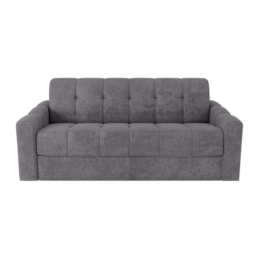 Vente-unique Schlafsofa Darielo Grau mit Stoffbezug, Breite: 190 cm - Bild 2