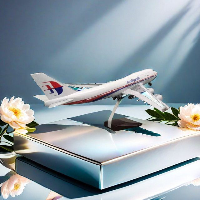 ZOCO Boeing 747 Flugzeugmodell Malaysia im Maßstab 1:150 mit Licht und Fahrwerk als Sammlerstück - Bild 1