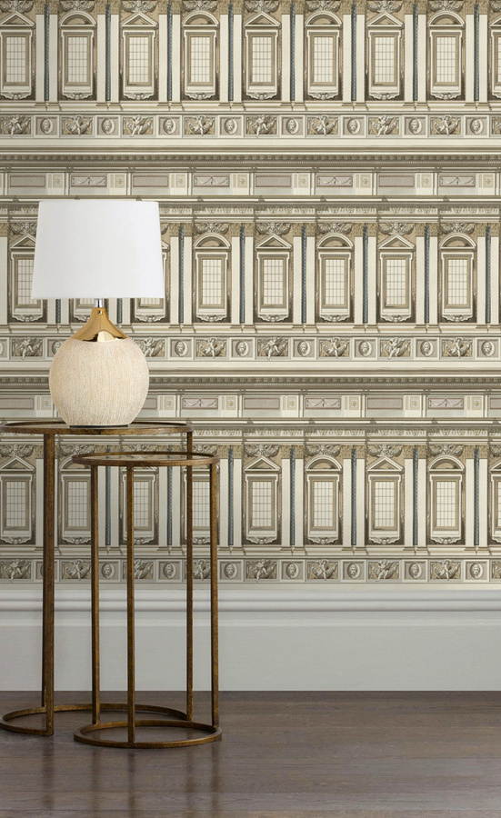 MINDTHEGAP Wandtattoo Mural Vaticano WP20223 in Beige, Non-Woven, Motiv Stadt, Breite: 300 cm, Höhe: 300 cm - Bild 1