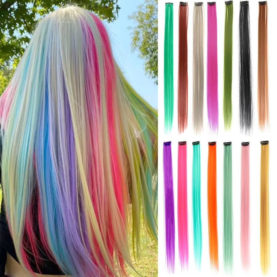 LANSA Haarverlängerungen mit Clips, schwarz, Damen, 8 g - Bild 1