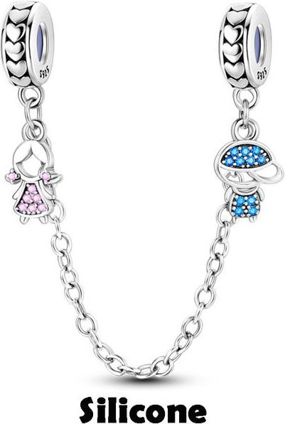 Lily there Spacer Stopper Clip Charms, 925 Silber, Damen - Bild 1