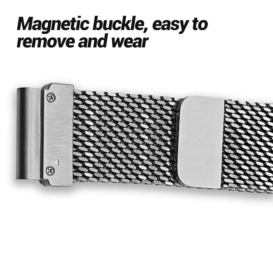 I LOVE LUO Uhrenarmband Milanese Loop, Edelstahl, Unisex, 26mm, 22mm - Bild 5