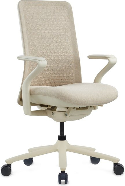 hjh OFFICE High End Bürostuhl VERVIO mit Armlehnen aus Stoff und Netzstoff - Bild 1