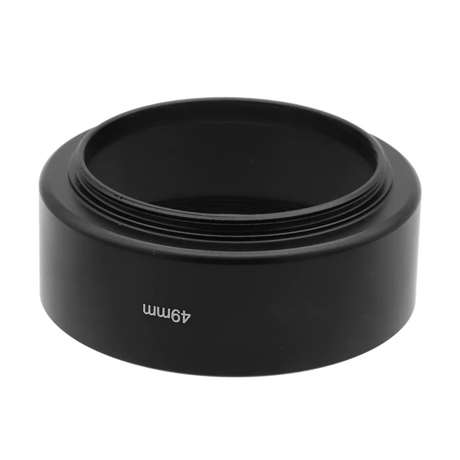 LingoFoto Standard-Metall-Gegenlichtblende mit Filtergewinde in Schwarz für Canon Nikon Sony Olympus Pentax - Bild 2