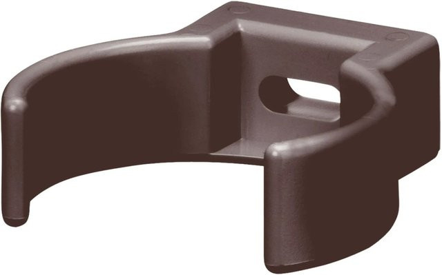 Inefa Rohrschellen Clip DN 50 aus PVC in Dunkelbraun zur Wandmontage von Fallrohren - Bild 1